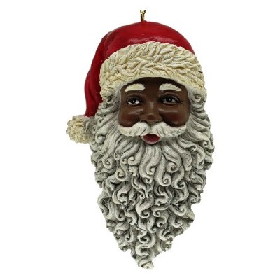 AFRICAN AMERICAN SANTA HEAD