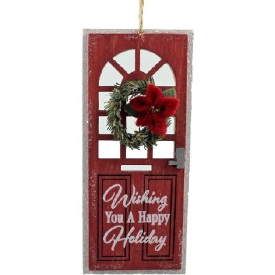 RED HOLIDAY DOOR