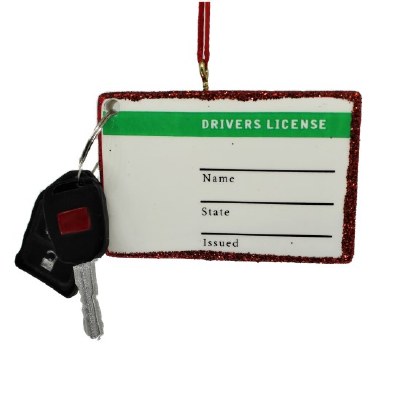 DRIVERS LICENSE WITH KEY DANGLE
