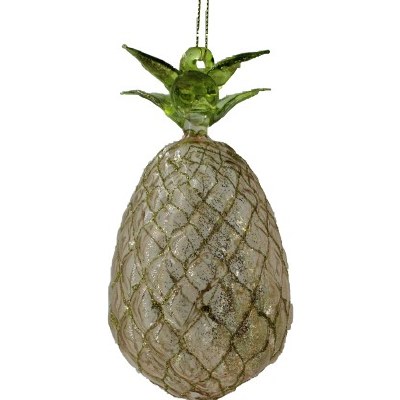 YELLOW GLASS PINEAPPLE