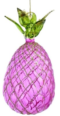 PINK GLASS PINEAPPLE