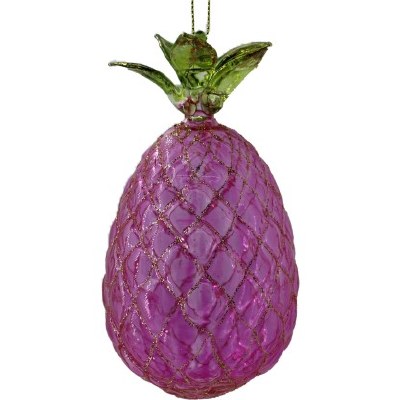 PINK GLASS PINEAPPLE