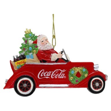 COCA COLA CAR WITH SANTA