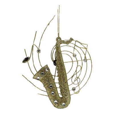SAXOPHONE ON STAFF WITH NOTS