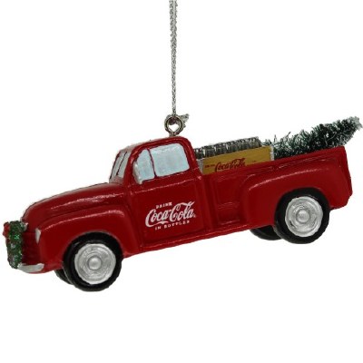 COCA COLA RED TRUCK WITH TREE