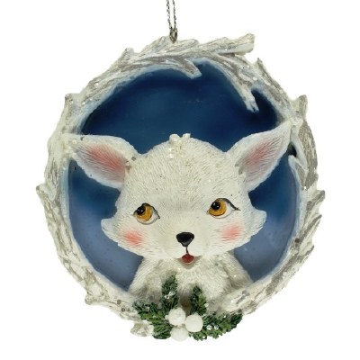 RABBIT HEAD IN WREATH
