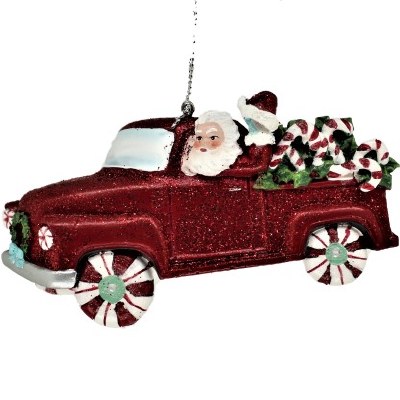 SANTA DRIVING A TRUCK