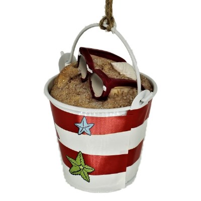 RED/WHITE BEACH BUCKET