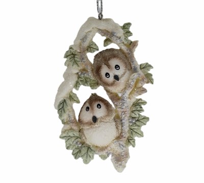 OWL PAIR IN BRANCHES