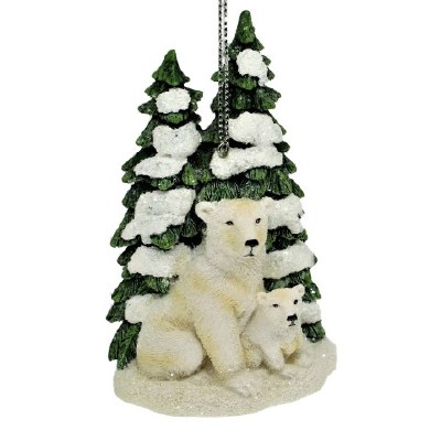 POLAR BEAR WITH TREE