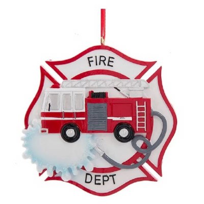 FIRE DEPTARTMENT BADGE AND TRUCK