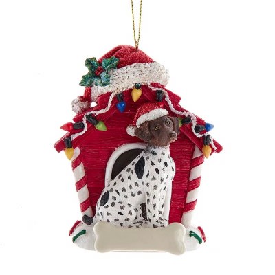German Sh Pointer W Dog House