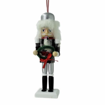 BLK/WH NUTCRACKER ORN