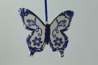 BLUE/ WHITE BUTTERFLY