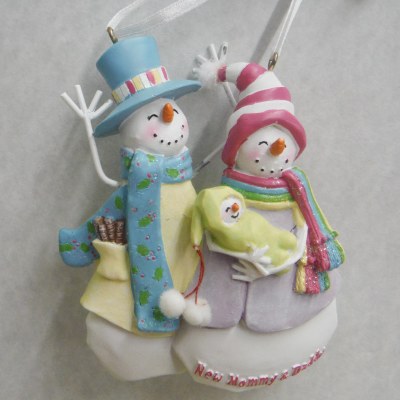 NEW MOMMY AND DADDY SNOWMEN