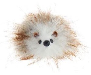 WHITE BROWN HEDGEHOG