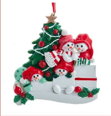 SNOWMAN FAMILY OF 4
