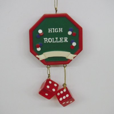 HIGH ROLLER  WITH DICE DANGLE