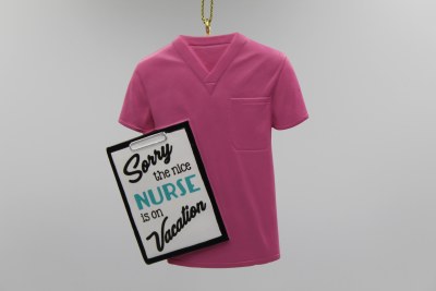 SORRY THE NICE NURSE IS ON VAC