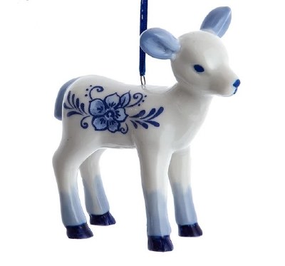 DELFT BLUE DOE PORCELIN