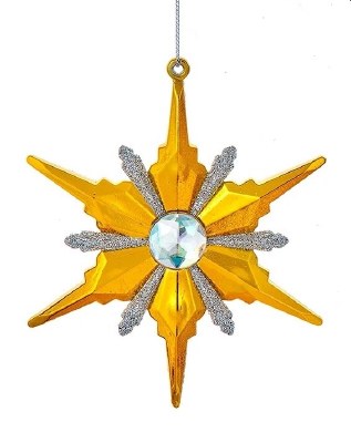 GOLD SNOWFLAKE PLASTIC