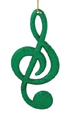 GREEN TREBLE CLEF