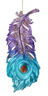 BLUE TIP PEACOCK FEATHER