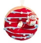 RED SNOWMAN DONUT