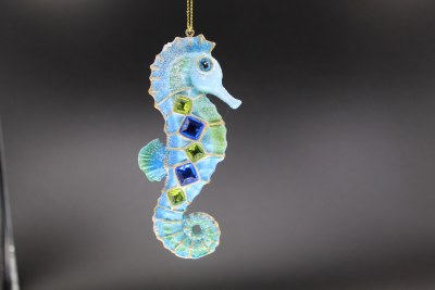 GREEN BLUE SEAHORSE