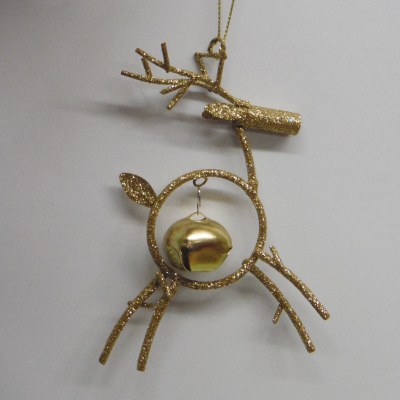 GOLD WIRE REINDEER