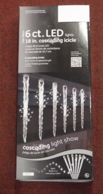 6 COUNT LED CASCADING ICICLES