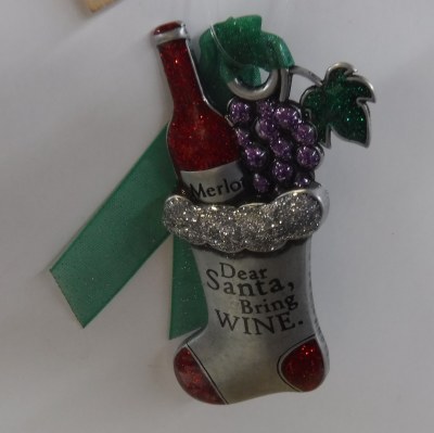 DEAR SANTA BRING WINE STOCKING