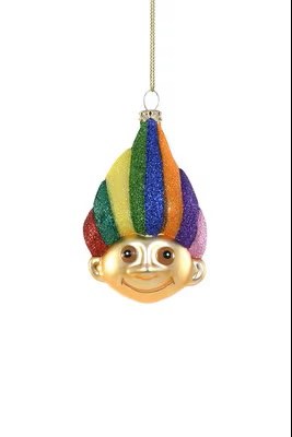 TROLL HEAD MULTI COLR HAIR