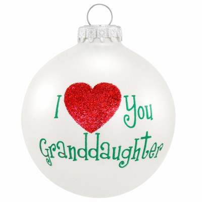 GRANDAUGHTER GLASS BALL