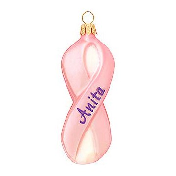 PINK RIBBON GLASS