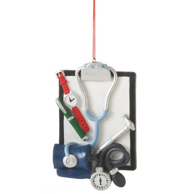 CLIP BOARD WITH MEDICAL IDEMS