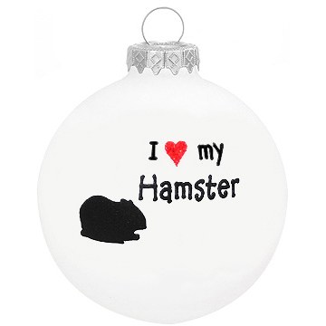 I LOVE MY HAMPSTER GLASS BALL