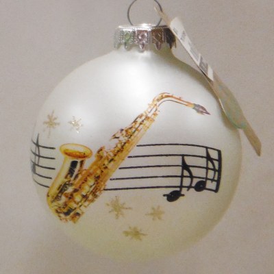 SAXOPHONE GLASS BALL