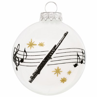 FLUTE ON STAFF GLASS BALL