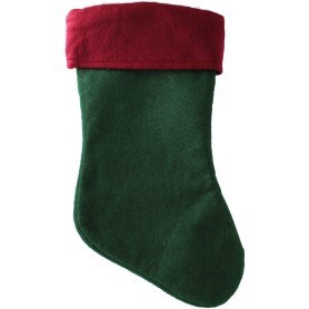 MED GREEN RED STOCKING