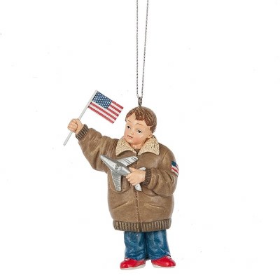 BOY DRESSED AS IN AIRFORCE