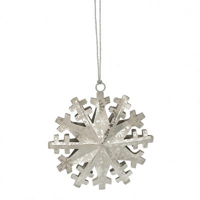 LARGE METAL SNOWFLAKE
