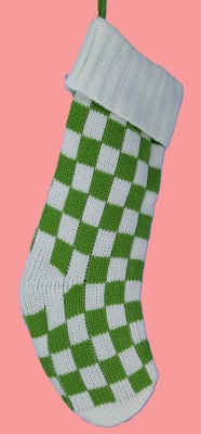 GREEN WHITE CHECKERED
