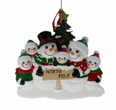 SNOWMAN FAMILY OF 6
