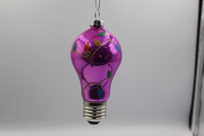 PINK LIGHT BULB ORNAMENT