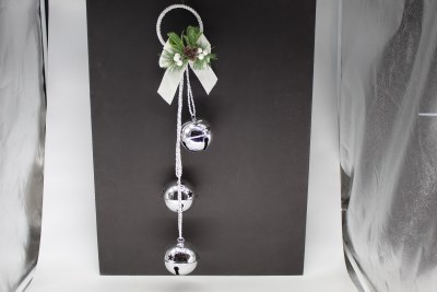 SET OF 3 SILVER JINGLE BELLS