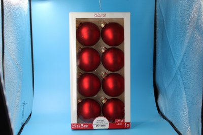 RED MATTE GLASS BALLS