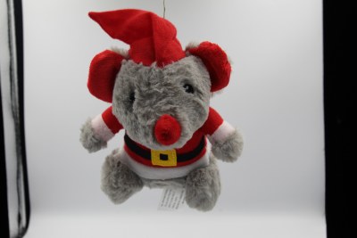MOUSE PLUSH SANTA