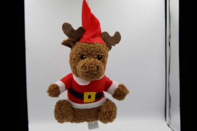 REINDEER DEER IN SANTA SUIT