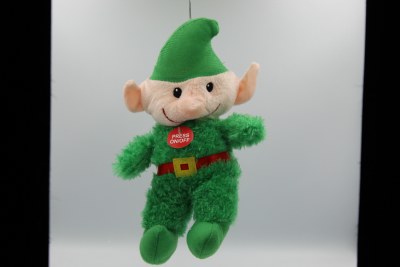ELF PLUSH W GREEN SCARF